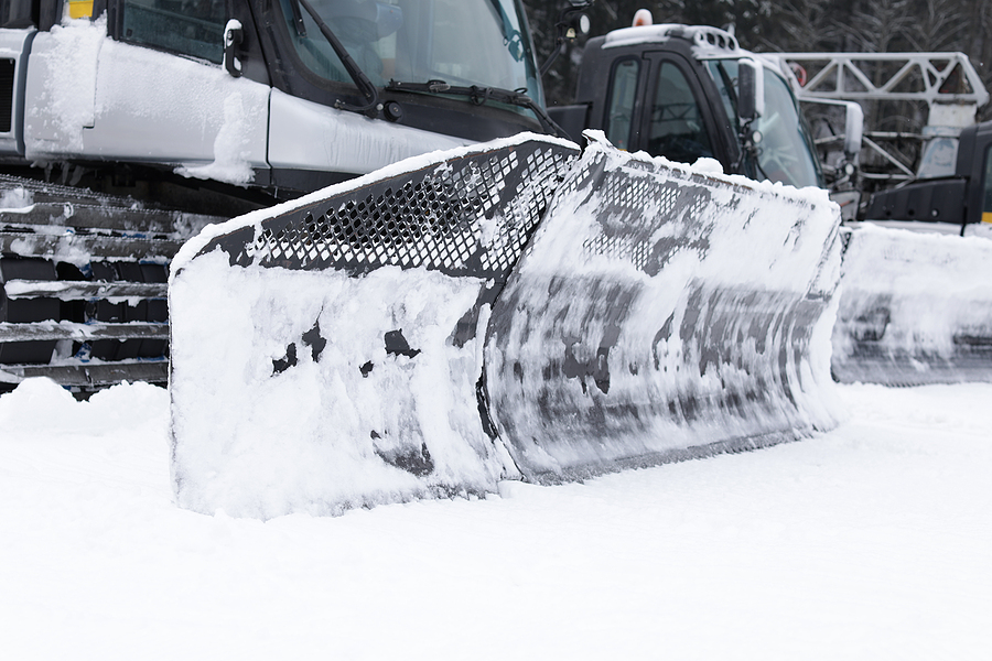 Image of heavy equipment for snow removal outdoors.